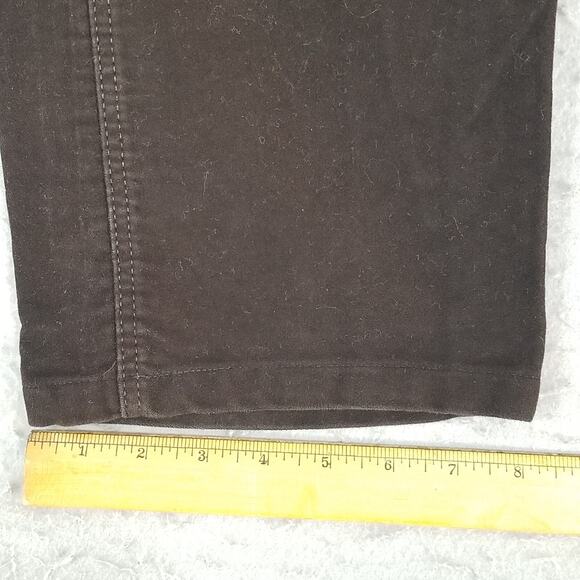 Enzo Denim jeans men's 34x32 regular fit straight Brown velour pants retro - Picture 9 of 15